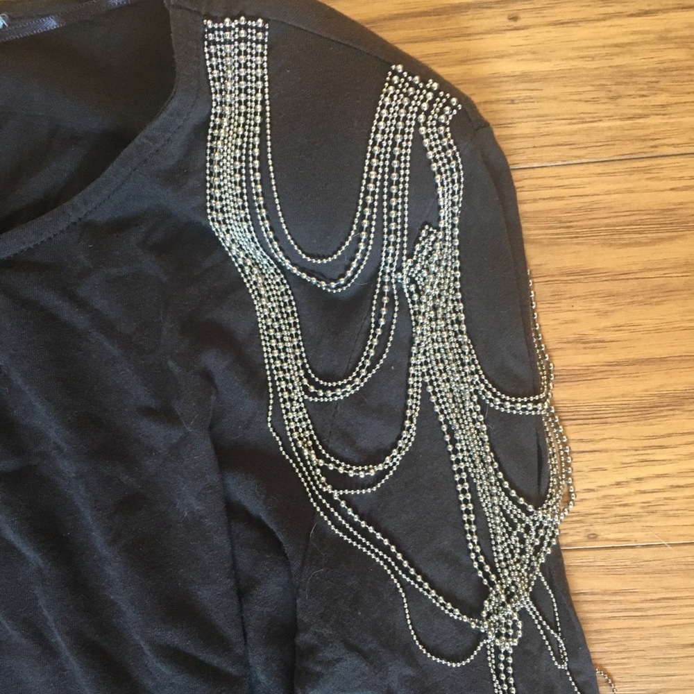 Draped chain dress